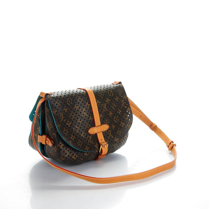 Louis Vuitton Monogram SC Flore Saumur Teal 3 of 8