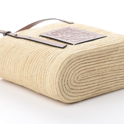 Loewe Raffia Square Basket Tote Bag Natural Tan 5 of 7