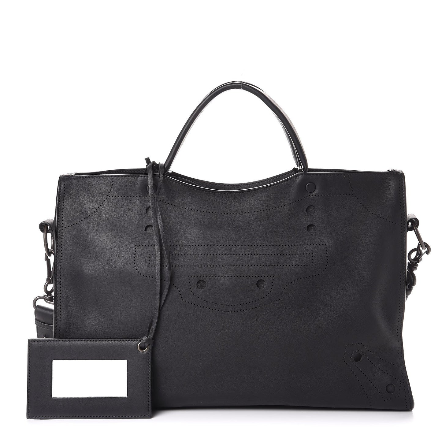 Veau Soyeux Perforated Blackout Hardware City Black