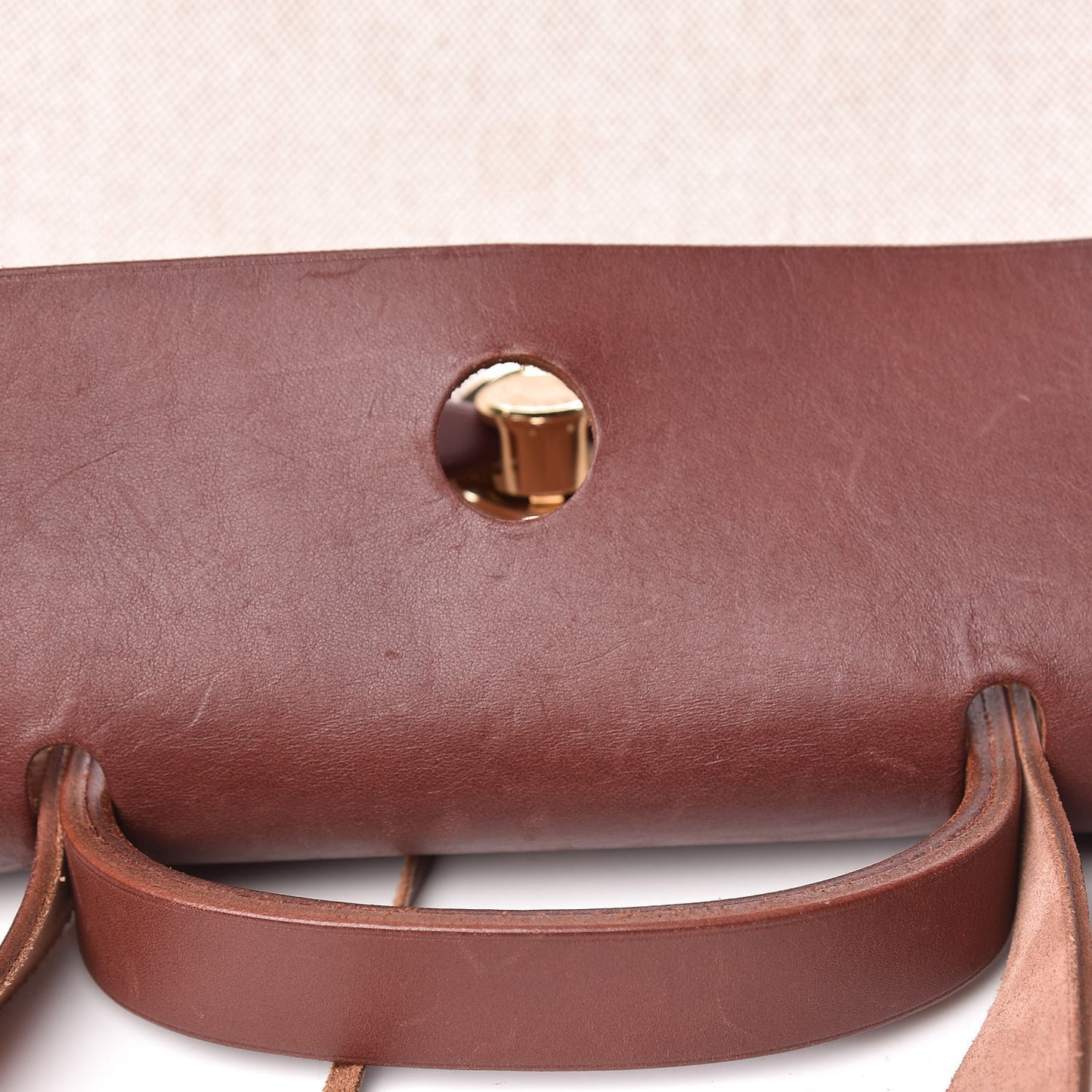 Toile Calfskin Herbag 39 GM Natural