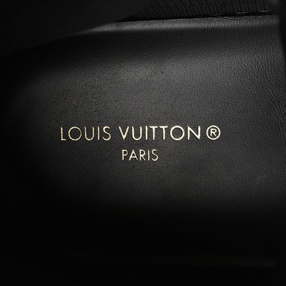 Louis Vuitton Calfskin Monogram Mens Rivoli High Top Sneakers 10 Black 8 of 8