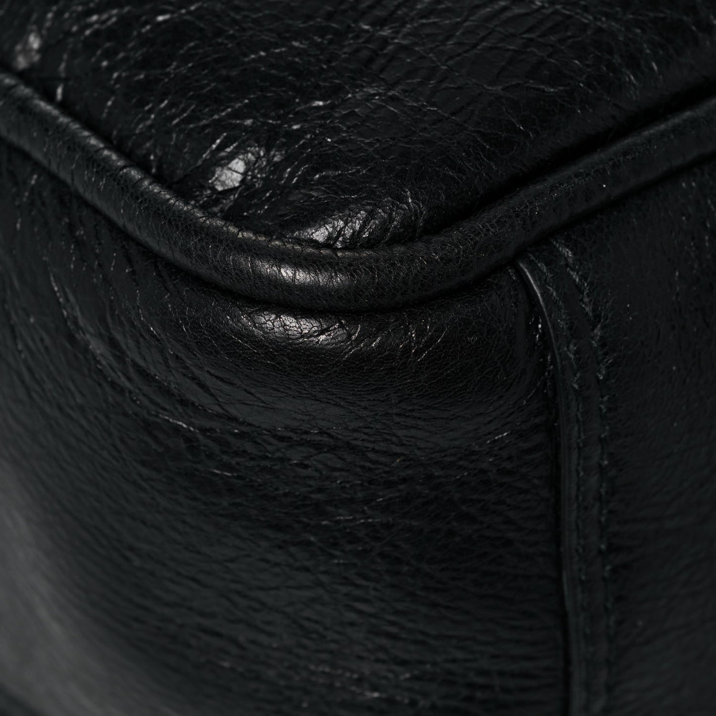 Agneau Medium Blanket Square Tote Black