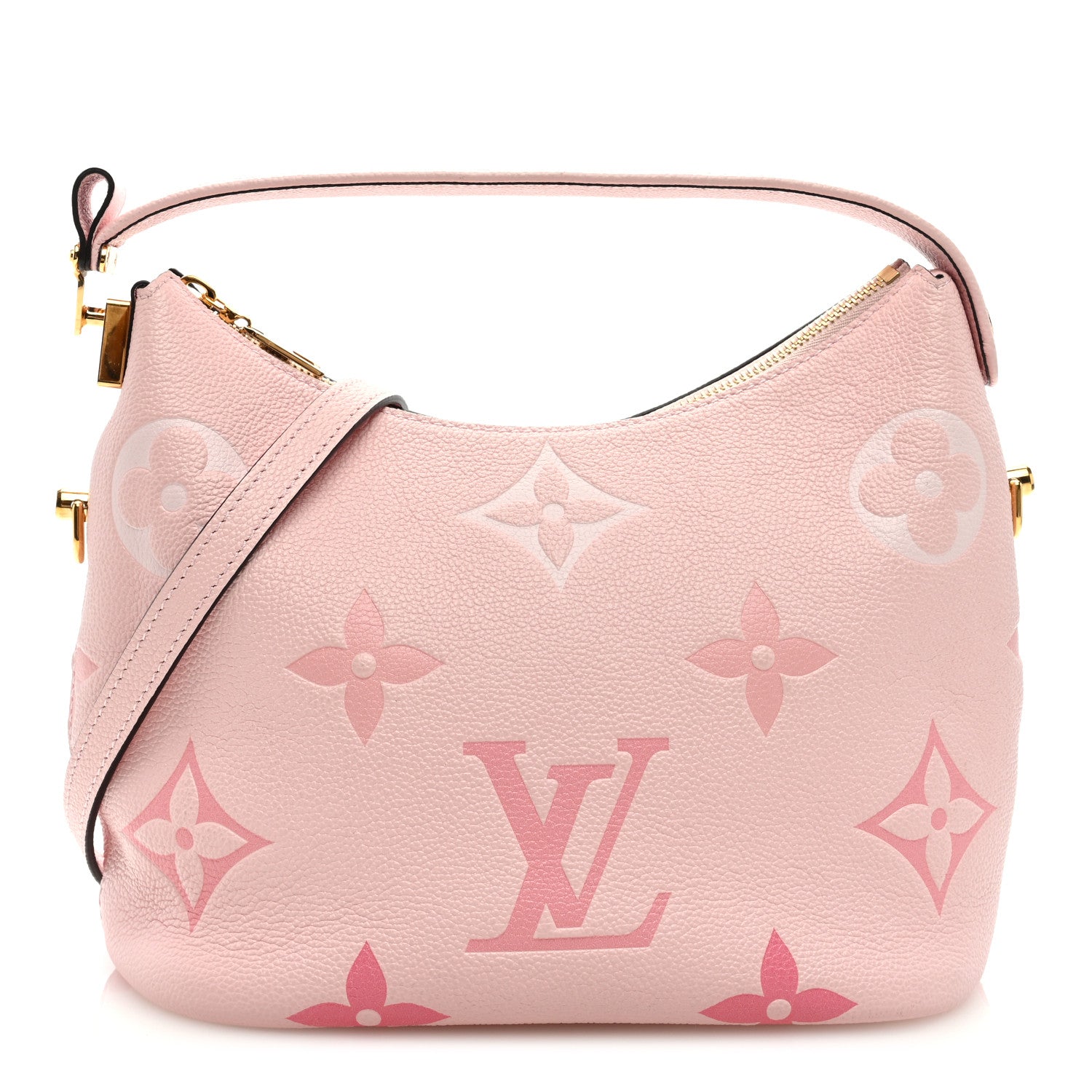 Louis Vuitton Empreinte Monogram Giant By The Pool Marshmallow Hobo PM Bouton De Rose 1 of 8