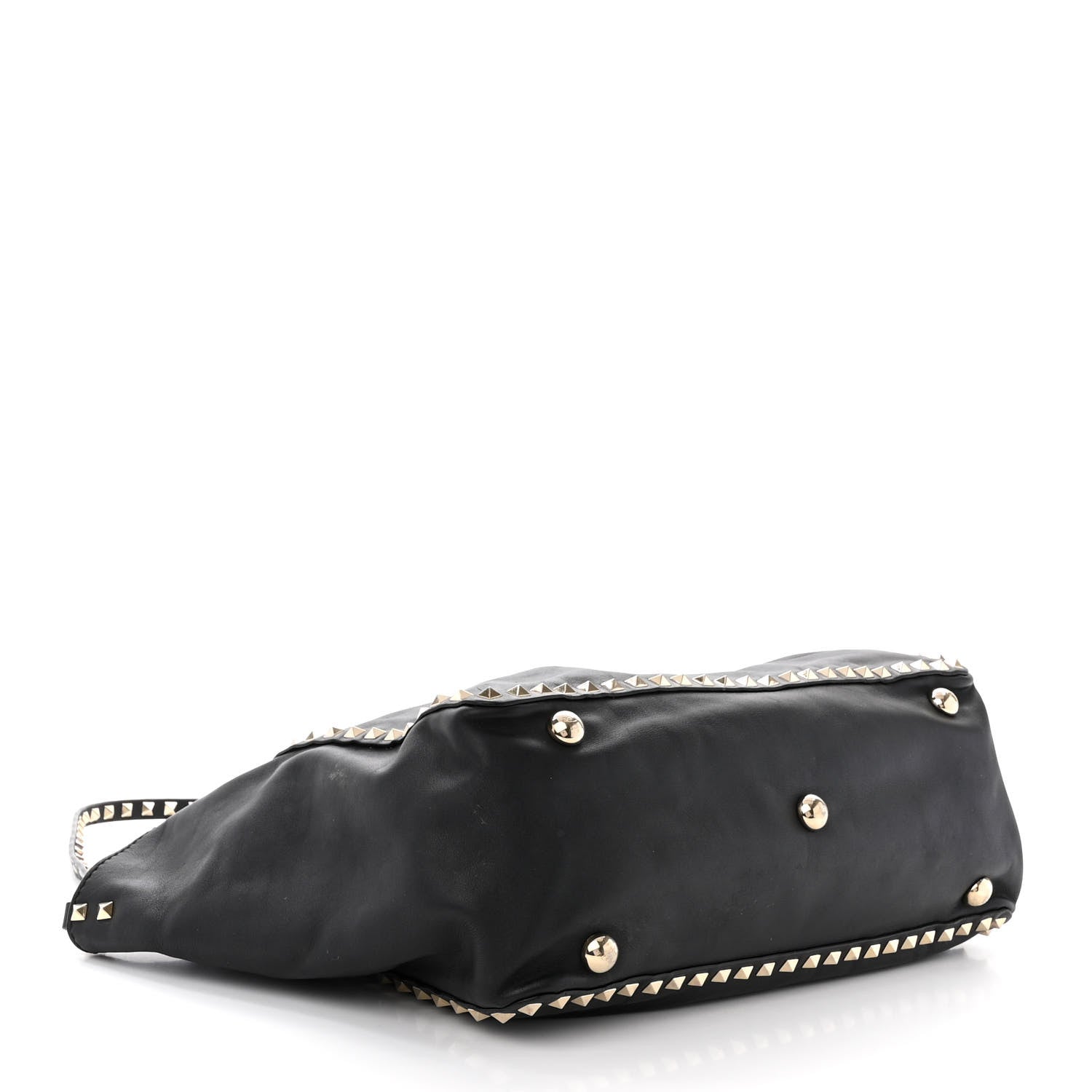 Valentino Garavani Vitello Medium Rockstud Tote Black 4 of 16