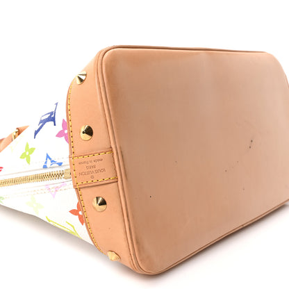 Louis Vuitton Monogram Multicolor Alma White 8 of 9