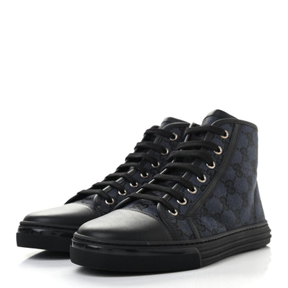 Gucci Monogram High Top Sneakers 36.5 Black 3 of 8