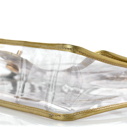 Chanel Metallic Lambskin PVC Medium Naked Flap Gold 8 of 9