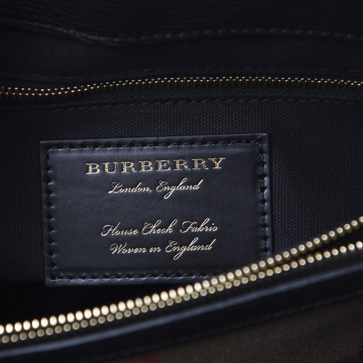 Burberry Derby Calfskin House Check Medium Camberley Black 7 of 11