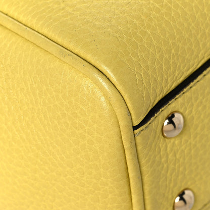 Gucci Calfskin Mini Bamboo Shopper Tote Yellow 10 of 11