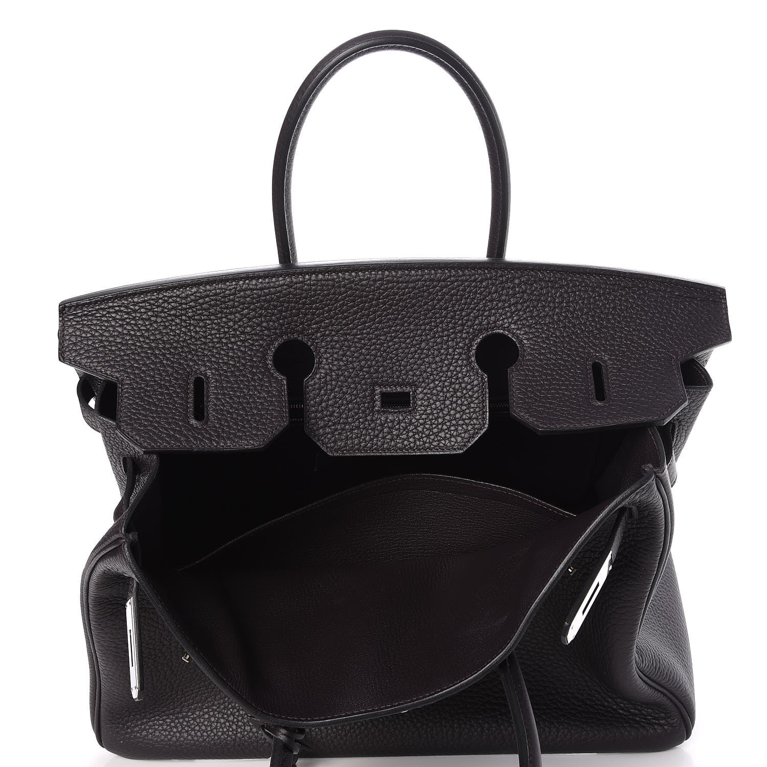 Hermes Taurillon Clemence Birkin 35 Prunoir 7 of 31