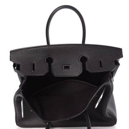 Hermes Taurillon Clemence Birkin 35 Prunoir 7 of 31