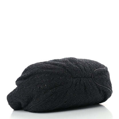 Chanel Tweed Boucle Knitting Bag Black 4 of 10