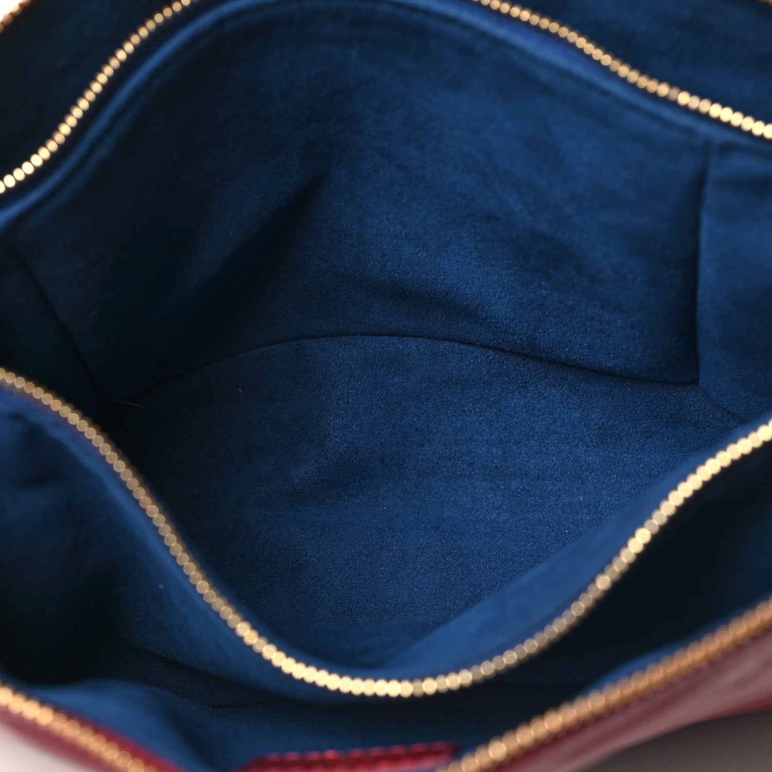 Louis Vuitton Lambskin Embossed Monogram Coussin PM Wine 6 of 12