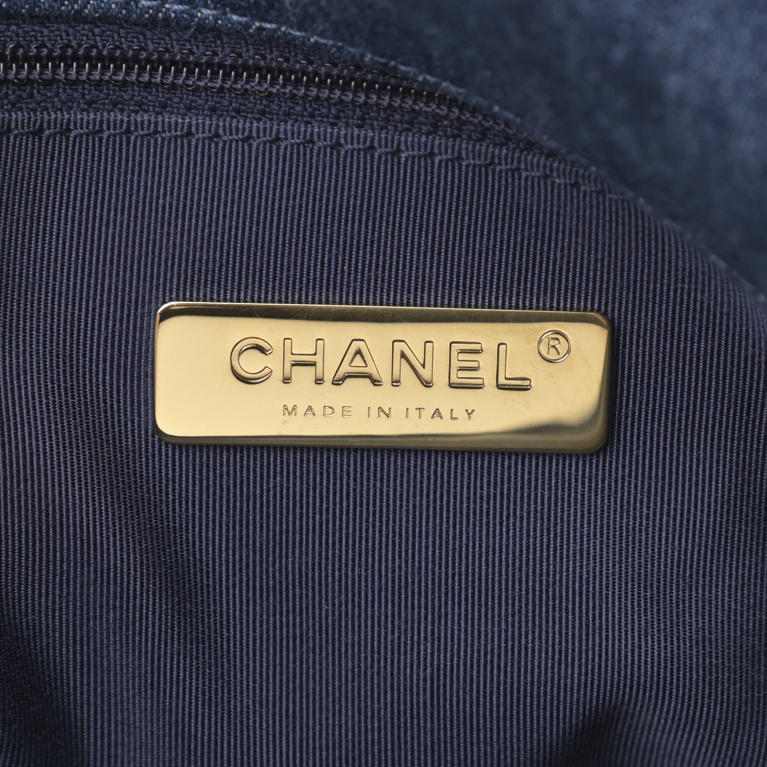 Chanel Denim Quilted Large Chanel 19 Flap Blue 6 of 11