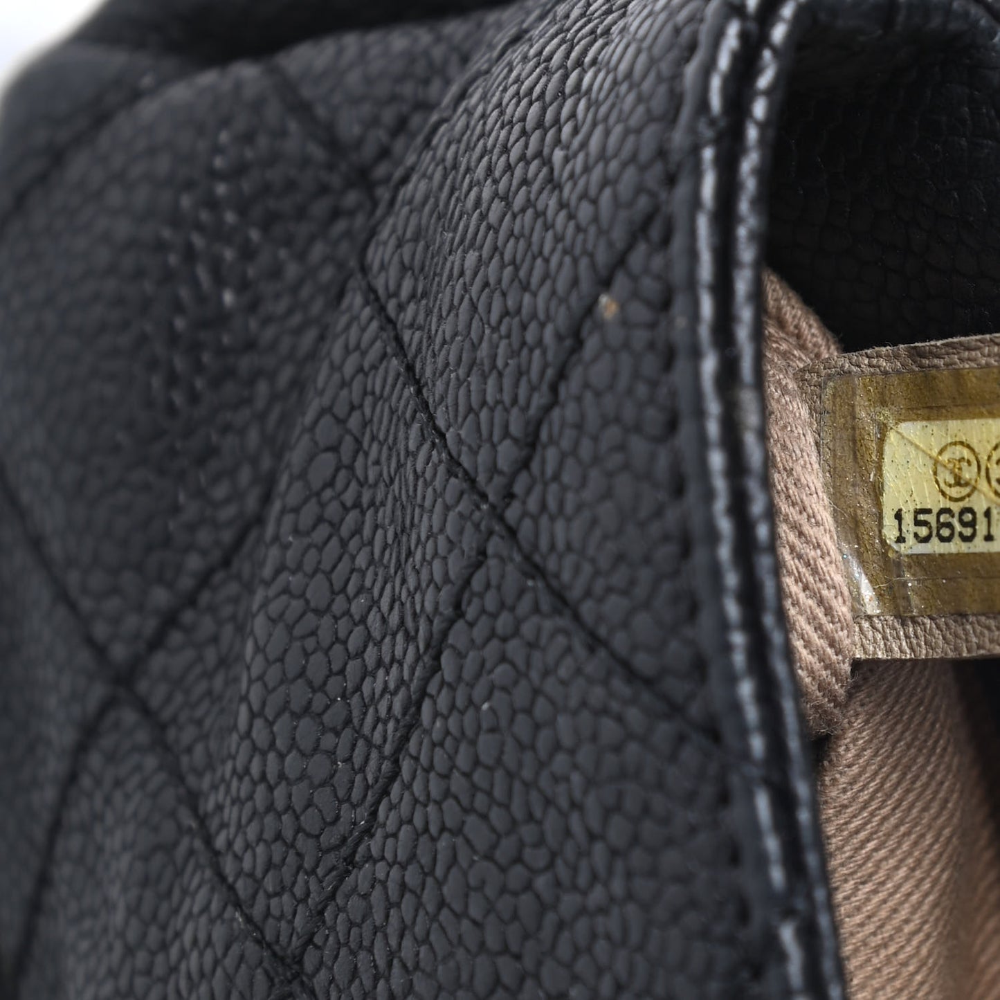 Caviar Quilted Mini Simply CC Flap Black