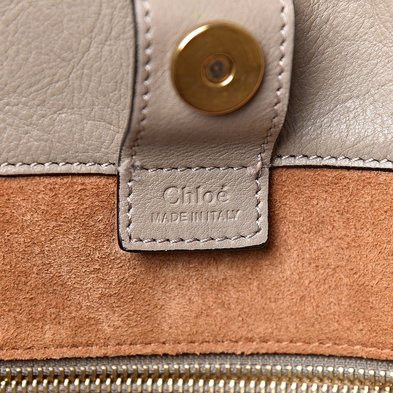 Chloe Smooth Calfskin Medium Milo Shopping Tote Motty Grey 6 of 18
