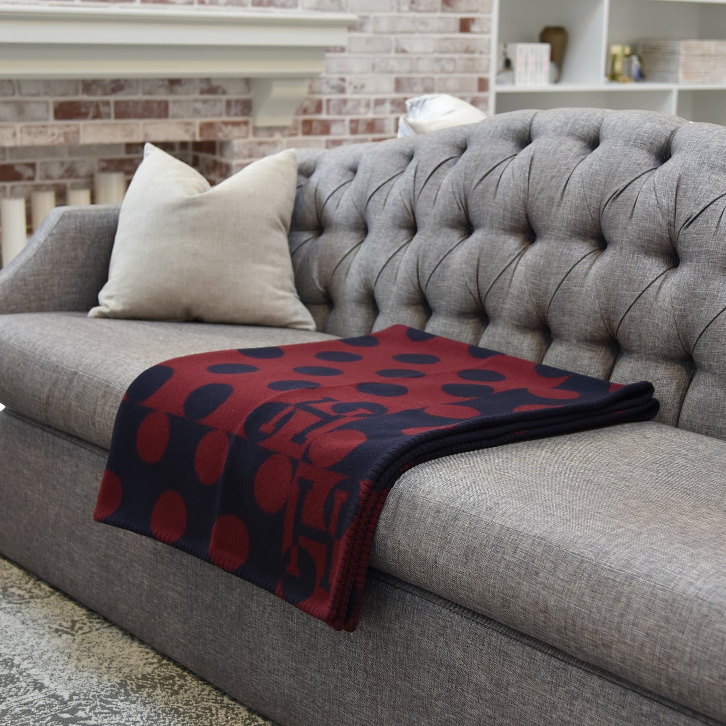 Wool Cashmere Avalon Dots Blanket Mure