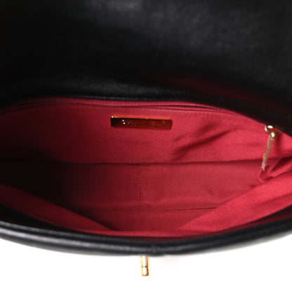 Chanel Goatskin Quilted Large Chanel 19 Flap Black 5 of 10