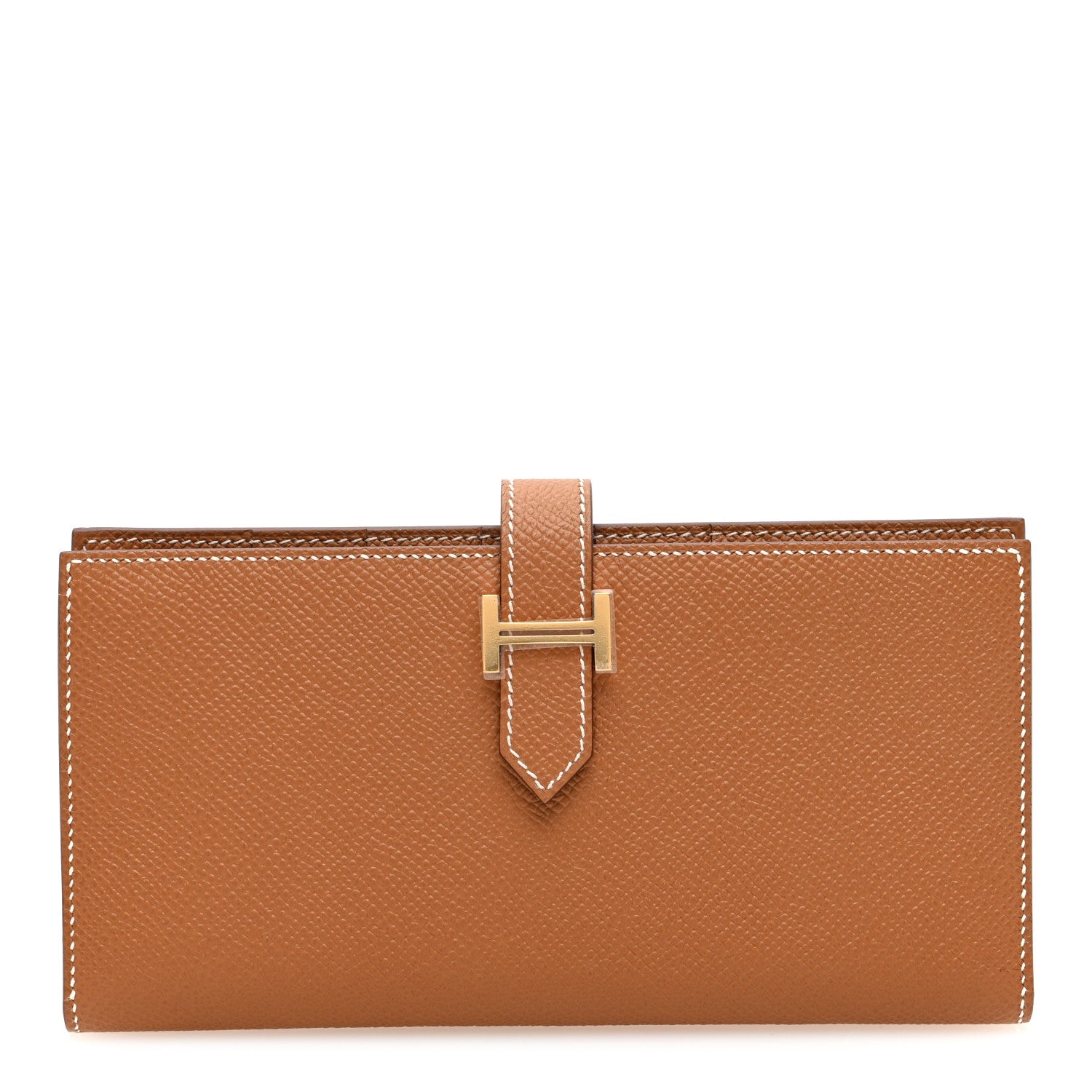 Hermes Epsom Bearn Gusset Wallet Gold 1 of 6