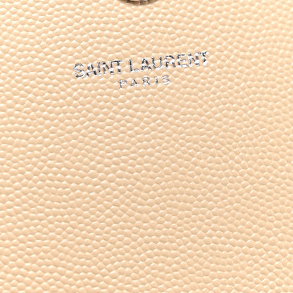 Saint Laurent Grain De Poudre Classic Kate Monogram Clutch Nude Powder 7 of 7