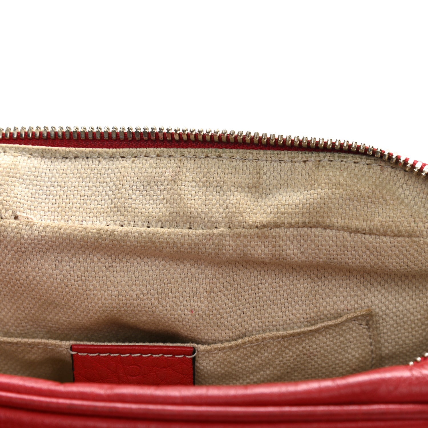 Gucci Pebbled Calfskin Small Soho Disco Bag Tabasco Red 12 of 18