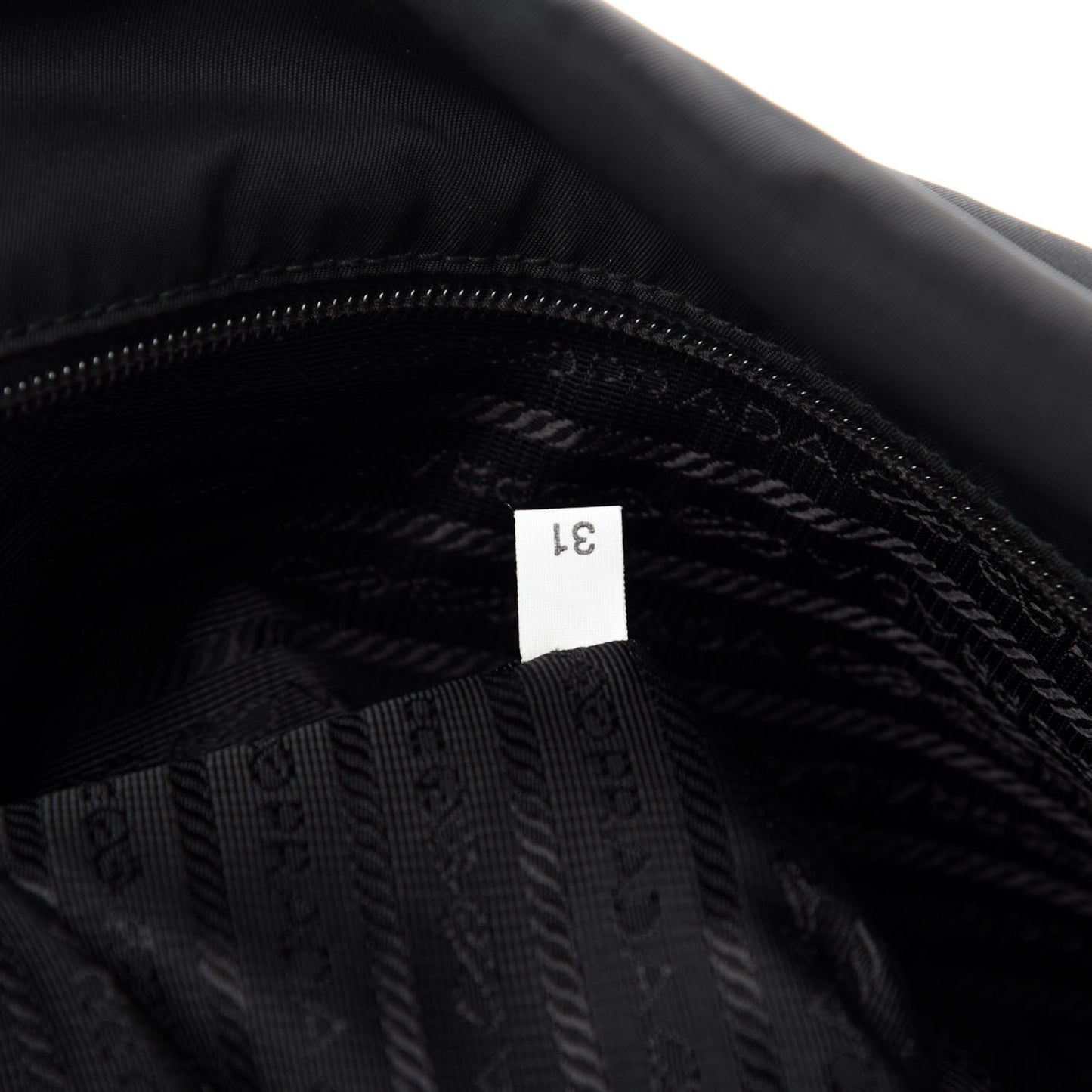 Tessuto Nylon Saffiano Logo Messenger Bag Black