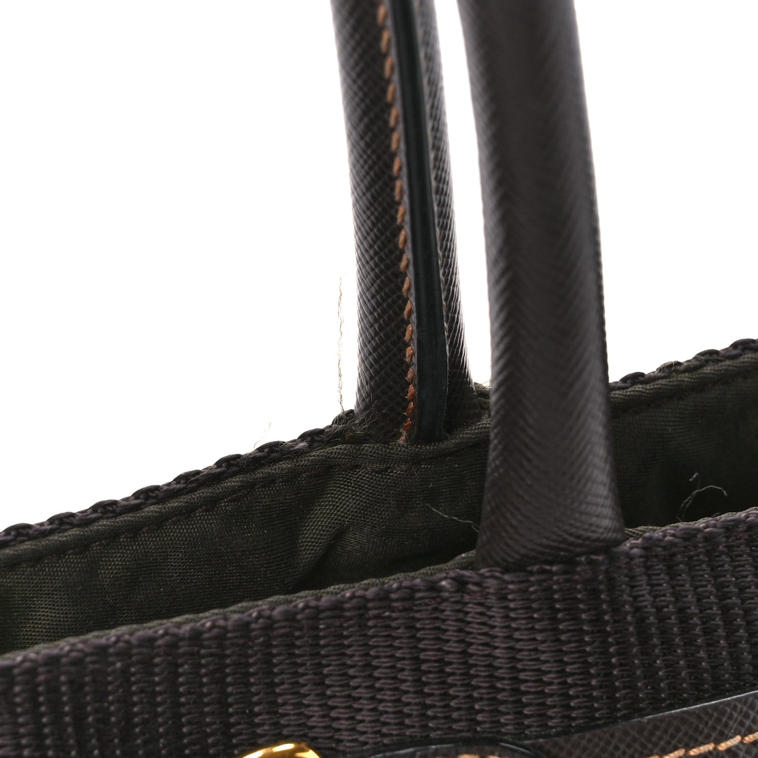 Prada Nylon Jacquard Logo Tote Corda Militaire 13 of 15