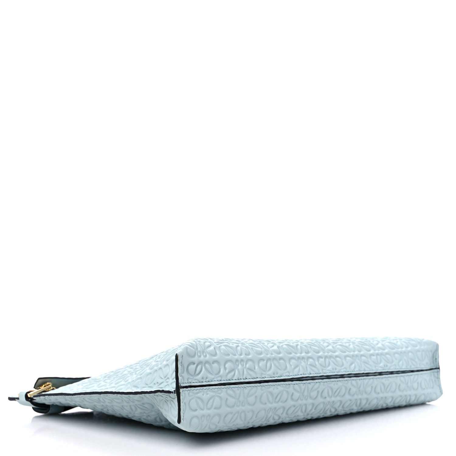 Loewe Calfskin Embossed Repeat T Pouch Light Blue 4 of 8