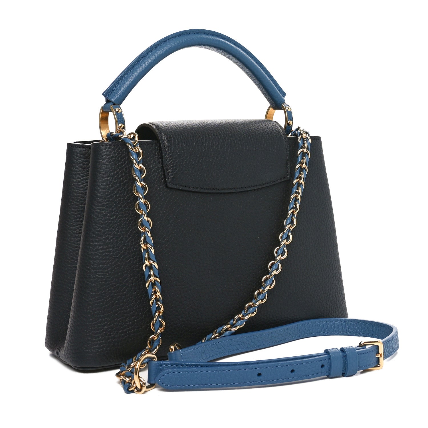 Louis Vuitton Taurillon Capucines BB Black General Blue 3 of 9