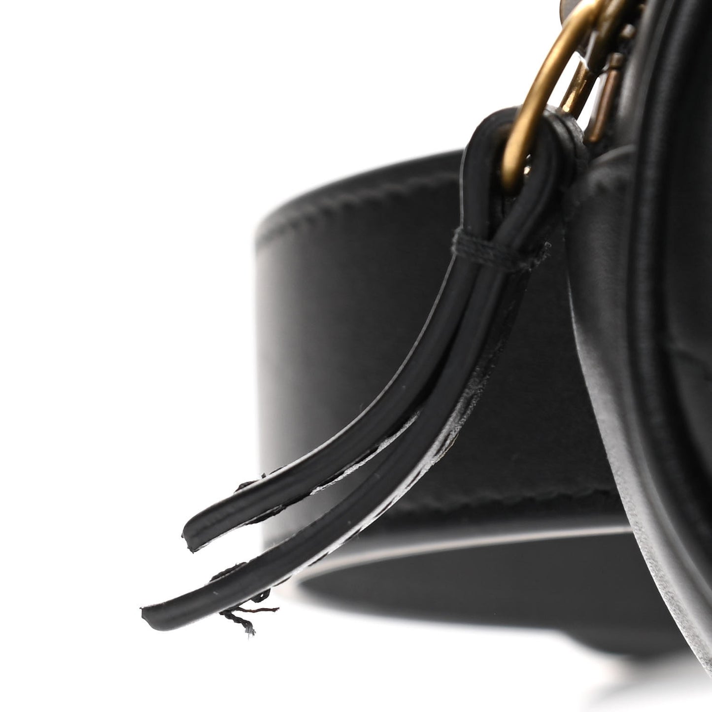 Calfskin Matelasse GG Marmont Belt Bag 85 34 Black