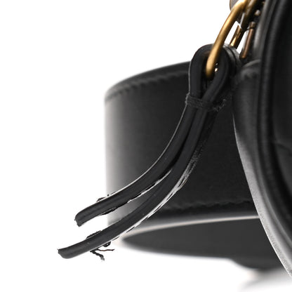 Gucci Calfskin Matelasse GG Marmont Belt Bag 85 34 Black 13 of 13