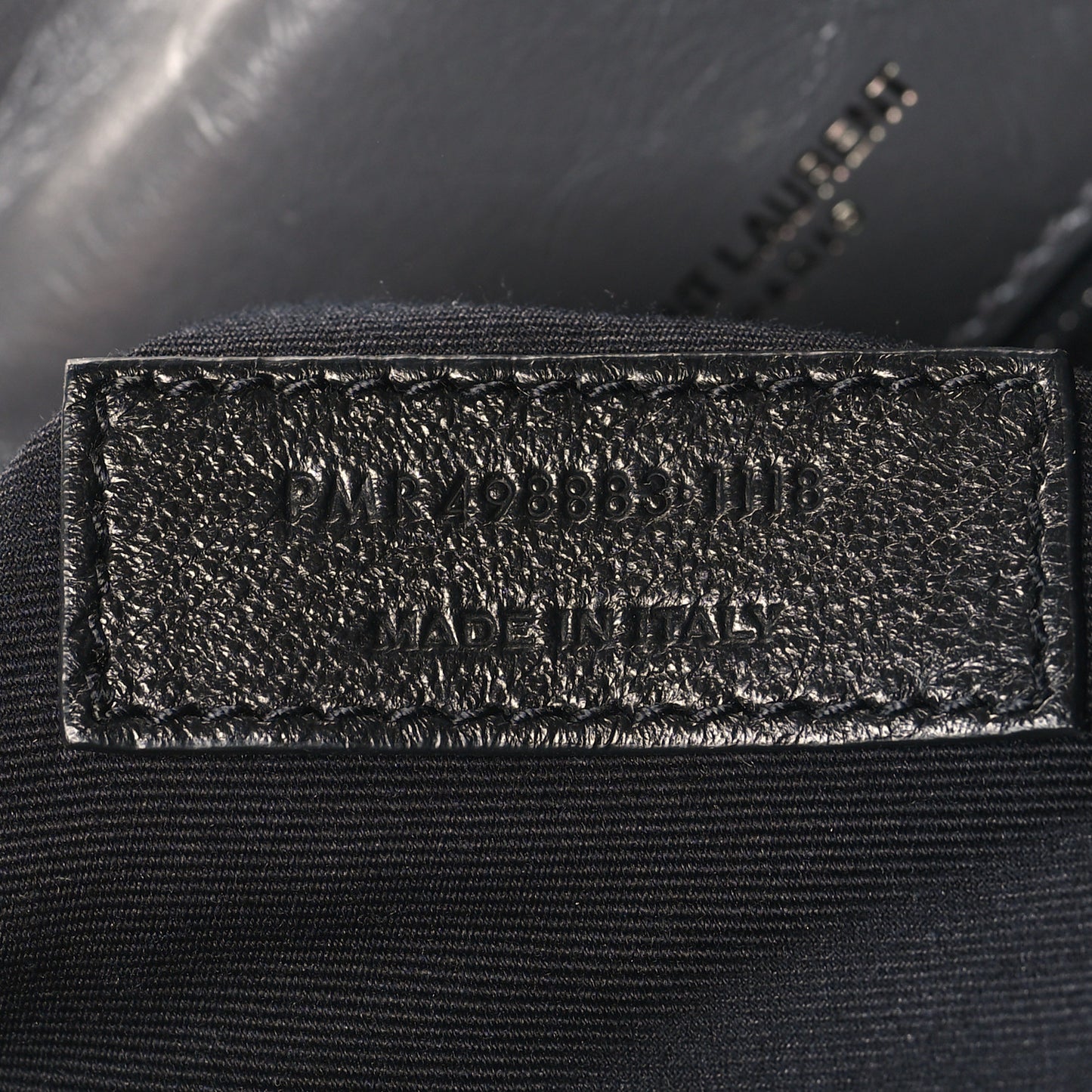 Crinkled Calfskin Matelasse Monogram Large Niki Chain Satchel Storm