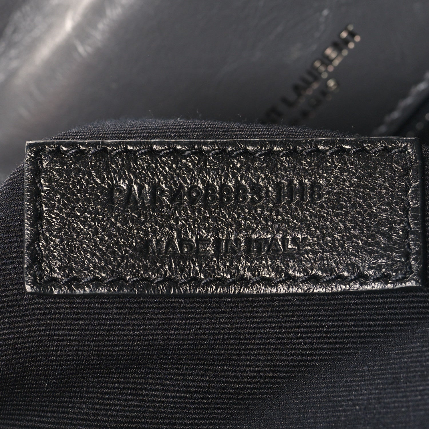 Saint Laurent Crinkled Calfskin Matelasse Monogram Large Niki Chain Satchel Storm 7 of 11