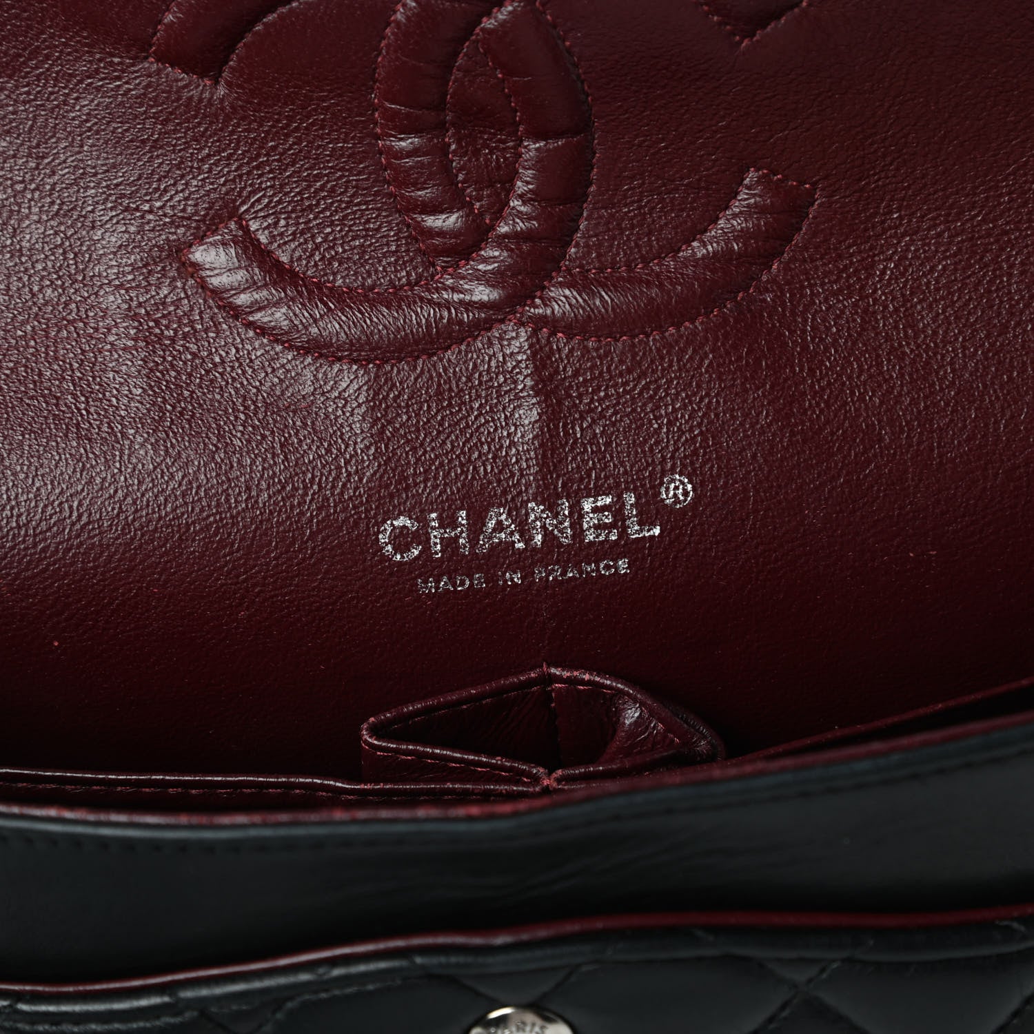 Chanel Lambskin Quilted Medium Double Flap Black 8 of 10