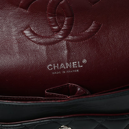 Chanel Lambskin Quilted Medium Double Flap Black 8 of 10