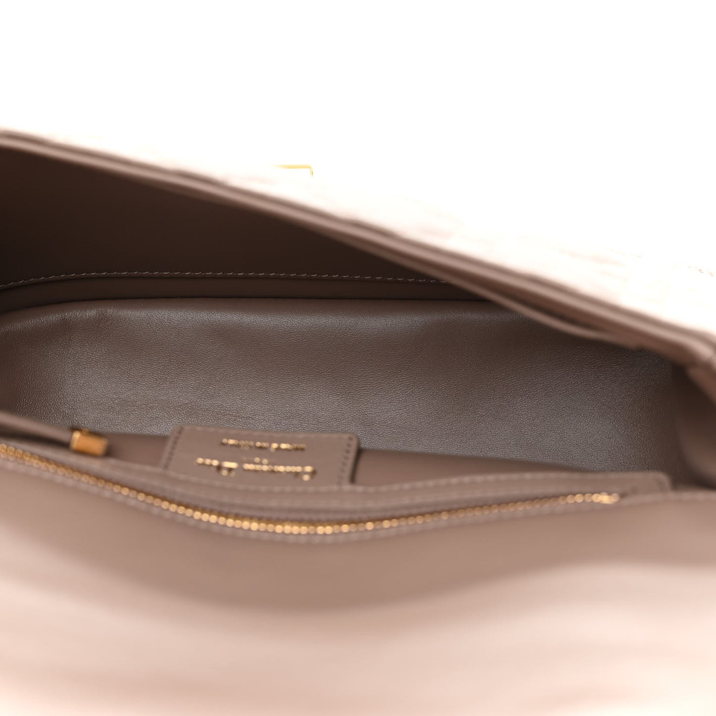 Supple Calfskin Cannage Medium Caro Bag Warm Taupe