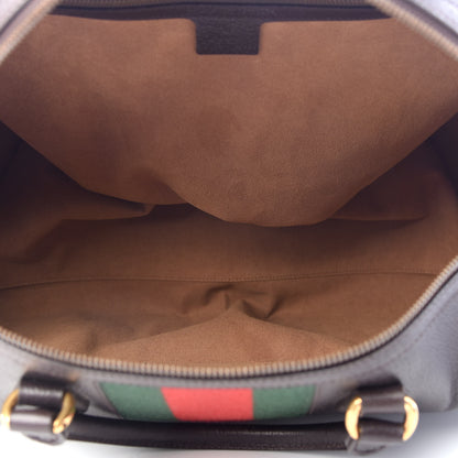 Gucci Calfskin Web Duffle Dark Brown 4 of 8