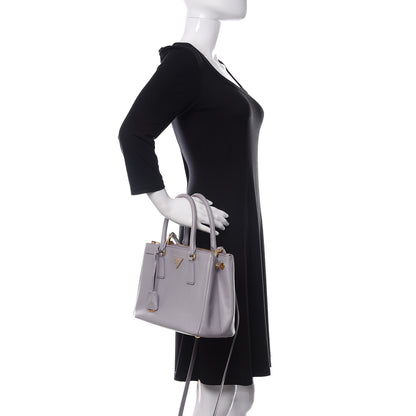 Prada Saffiano Small Galleria Double Zip Tote Glicine 2 of 18