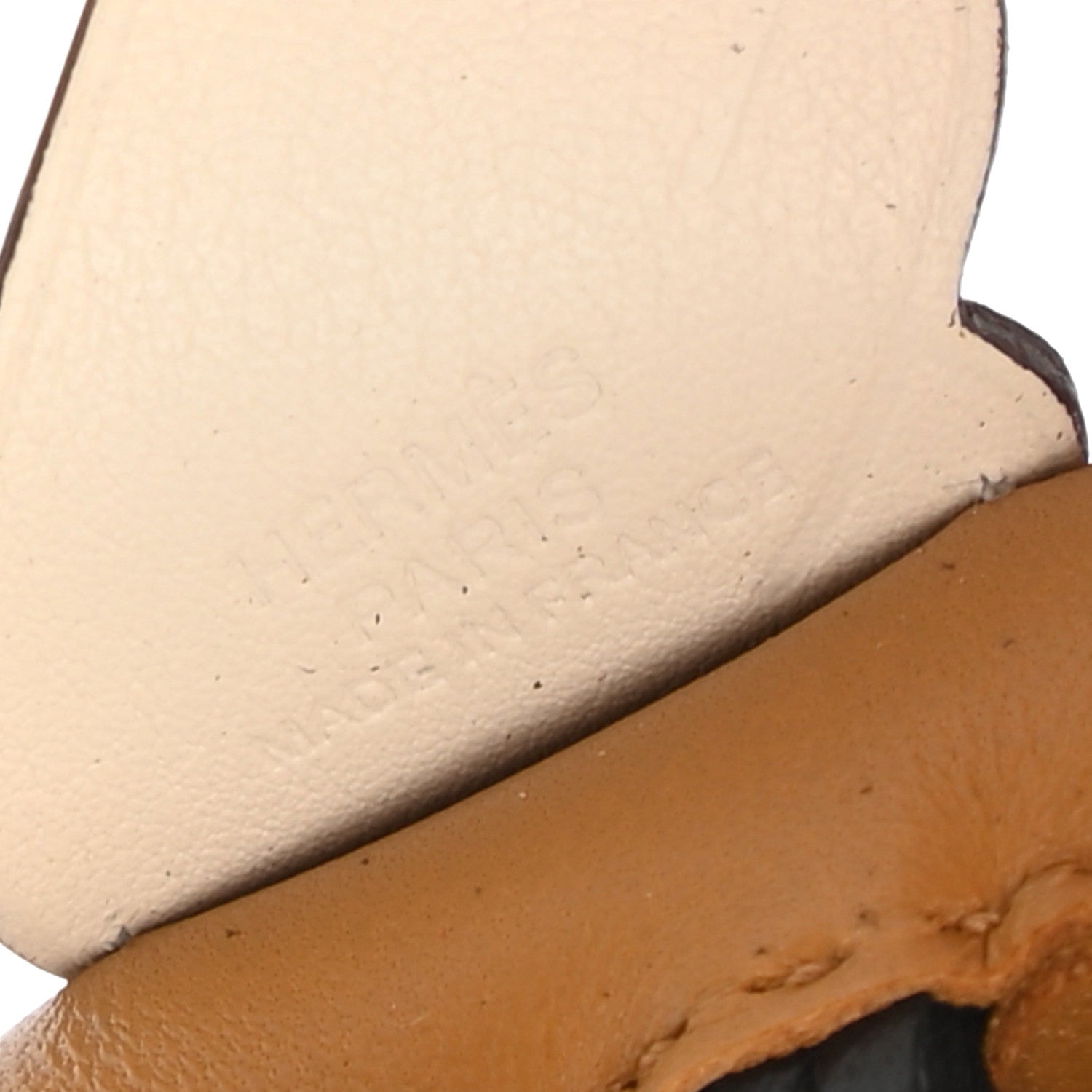 Hermes Milo Lambskin Grigri Rodeo Pegase Horse Bag Charm PM Sesame Black Nata 4 of 5