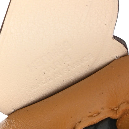 Hermes Milo Lambskin Grigri Rodeo Pegase Horse Bag Charm PM Sesame Black Nata 4 of 5