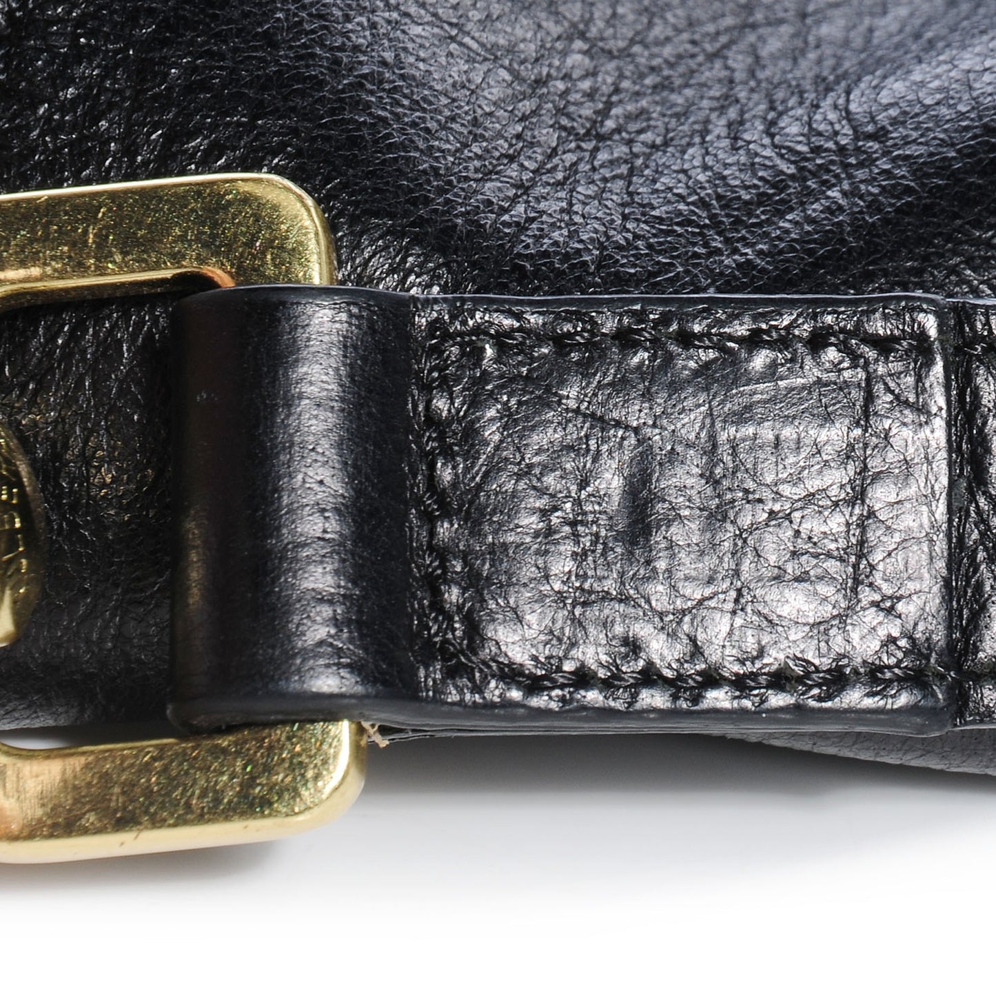 Soft Buffalo Leather Oversized Alexa Black