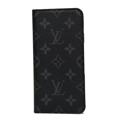 Louis Vuitton Monogram Eclipse iPhone XS Max Folio Case 1 of 9