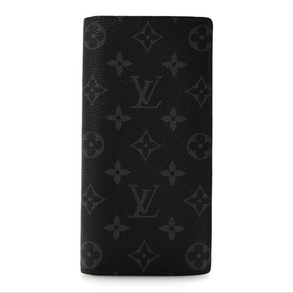 Louis Vuitton Monogram Eclipse Brazza Wallet 1 of 7
