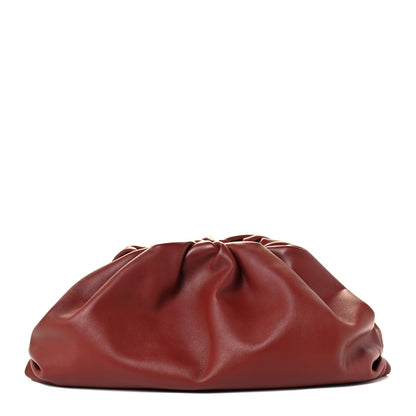 Bottega Veneta Smooth Butter Calf The Pouch Oversized Clutch Rust 1 of 11
