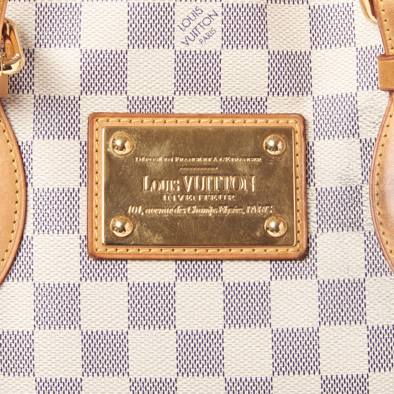 Louis Vuitton Damier Azur Hampstead MM 7 of 8