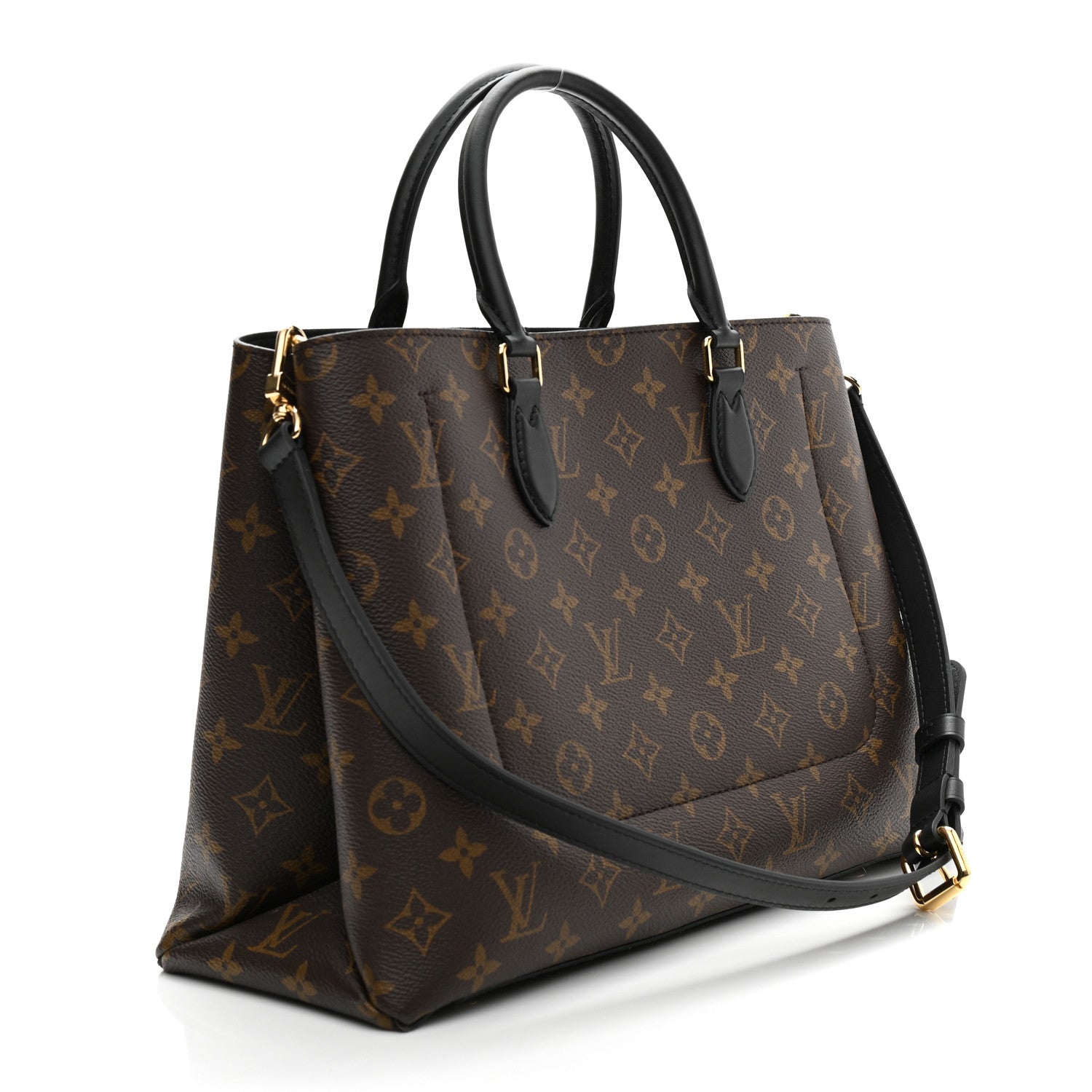 Louis Vuitton Monogram Flower Tote Black 3 of 10