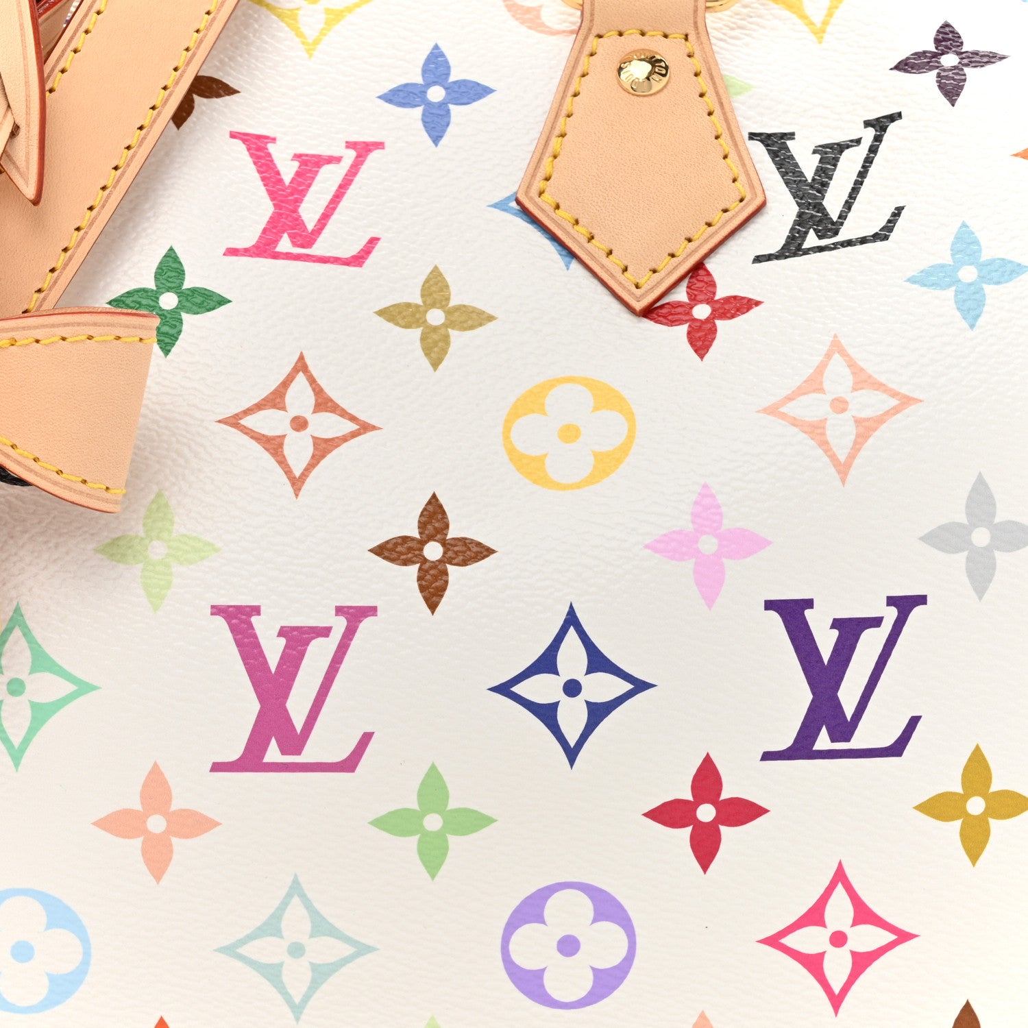 Louis Vuitton LV X TM Monogram Multicolor Speedy Bandouliere 25 White 6 of 8