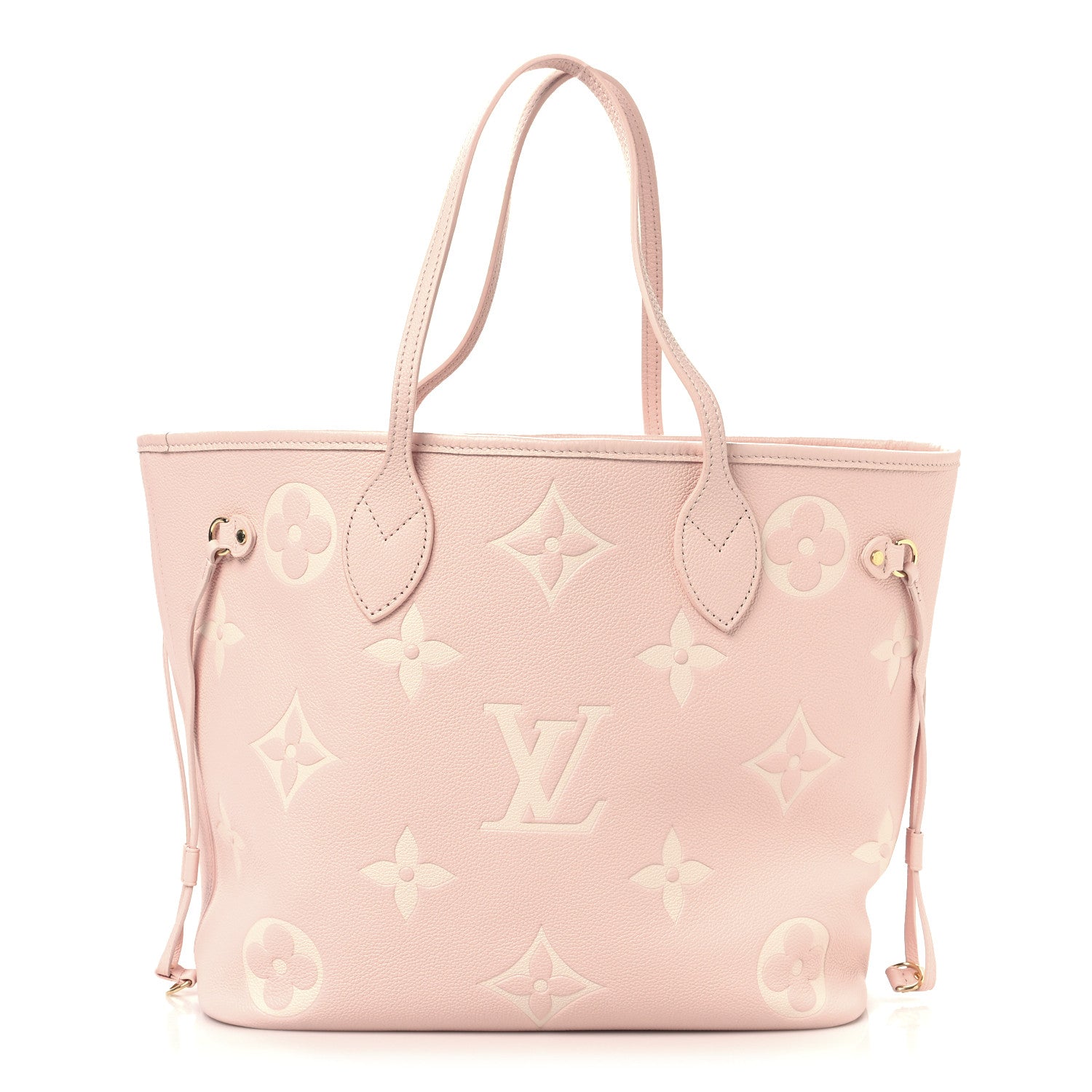 Louis Vuitton Empreinte Monogram Giant Neverfull MM Pink Quartz Beige 1 of 10