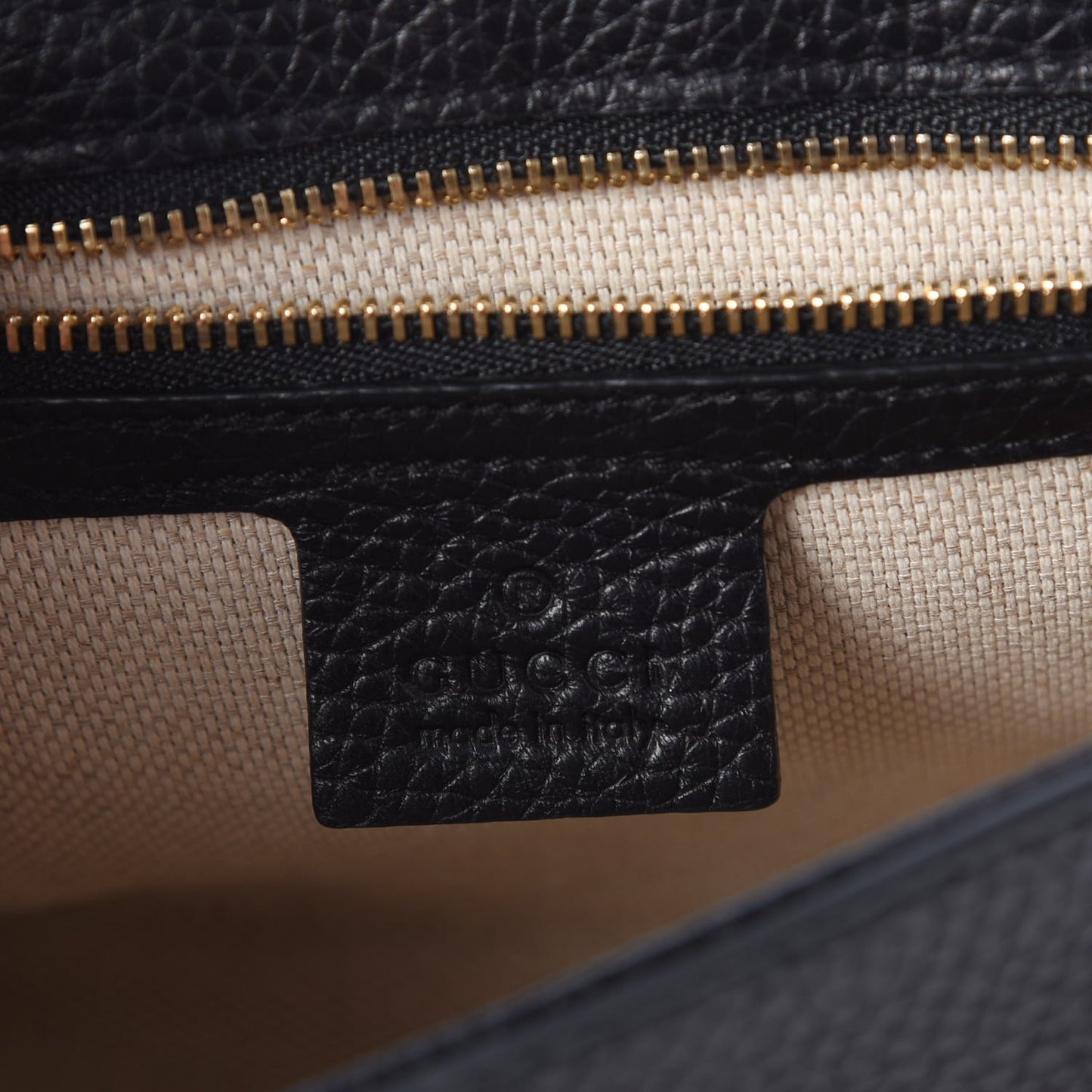 Pebbled Calfskin Medium Soho Flap Crossbody Black