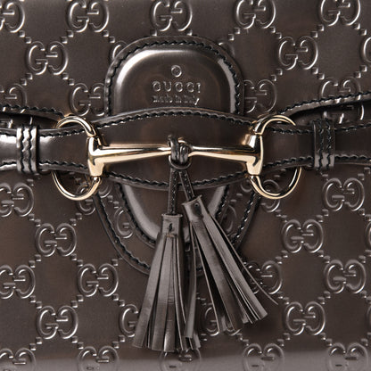 Gucci Shine Guccissima Medium Emily Chain Shoulder Bag Sasso 8 of 10